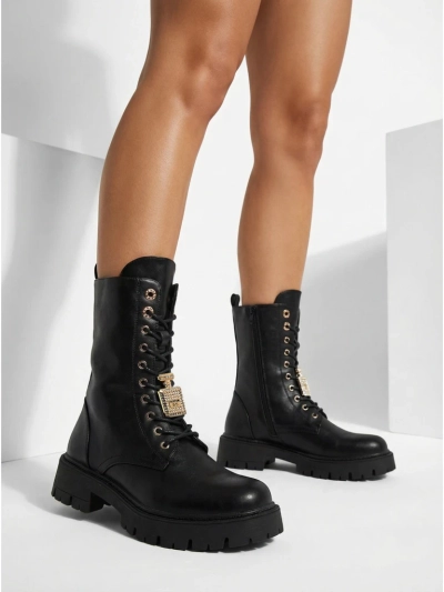 Geschnürte Damenstiefeletten Venit aus Öko-Leder