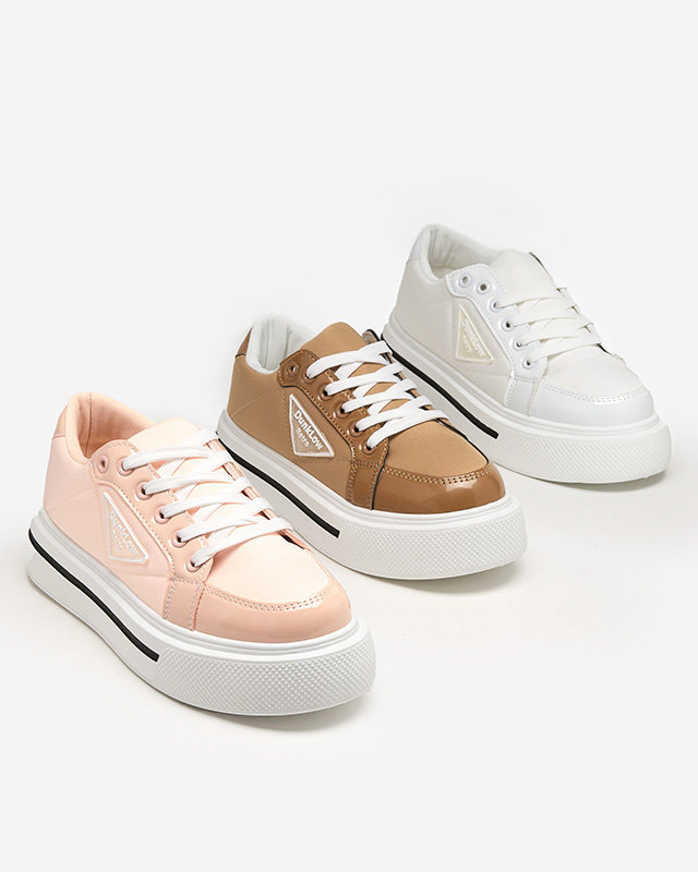 Hellrosa Sportschuh für Damen mit dickerer Sohle Rall- Footwear