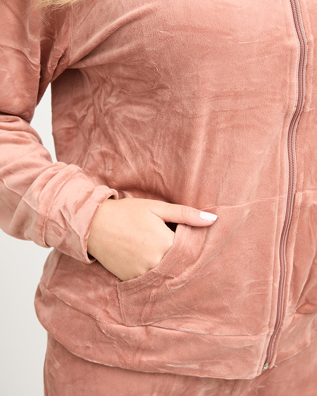 Klassischer isolierter Damen-Trainingsanzug in Rosa - Kleidung