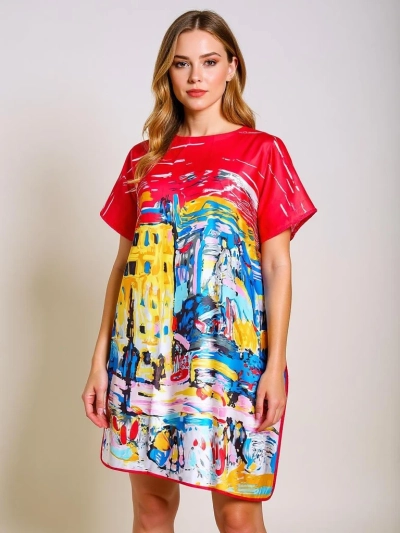 Pareo-Kleid Callista von Royalfashion – farbenfroh, universell, knielang