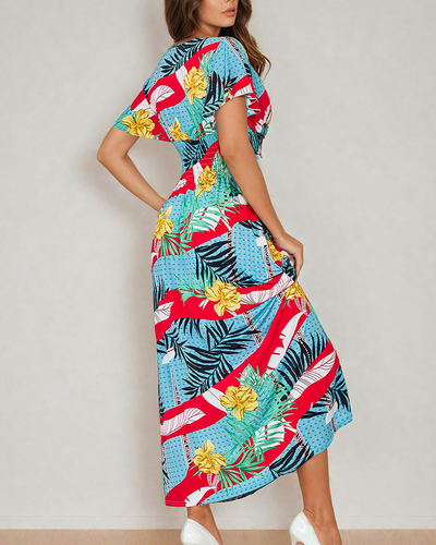 Royalfashion Damen Print Midikleid