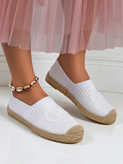 Damen Espadrilles Calista Biancha – weiße flache aus Öko-Wildleder, italienischer Stil