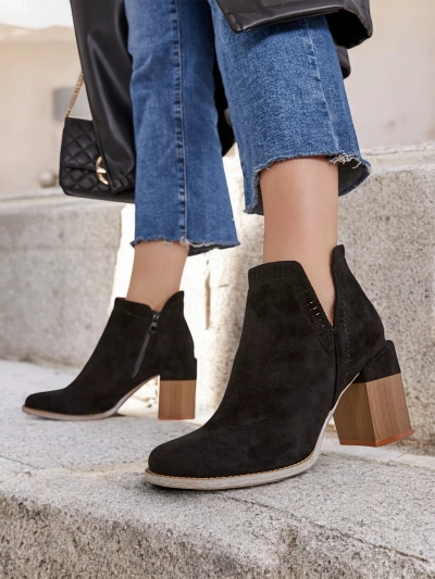 Royalfashion Damen Stiefeletten auf einem Pfosten Vettot