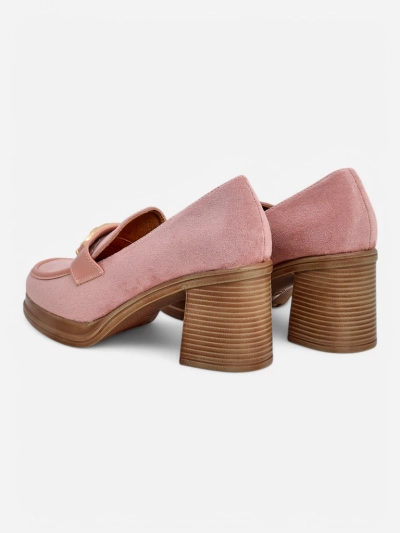 Royalfashion Damenmokassins mit Blockabsatz Qeroy