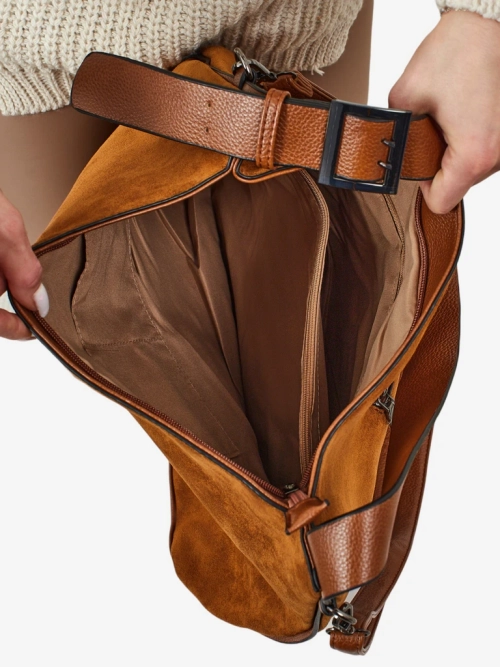 Жіноча сумка-шопер еко-замшева Donenn