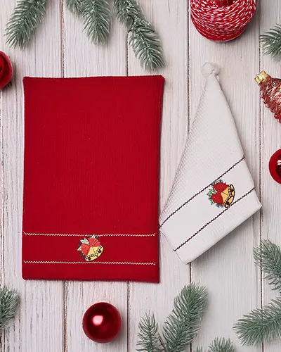 Royalfashion Holiday Handtuch Set Frohes Neues Jahr