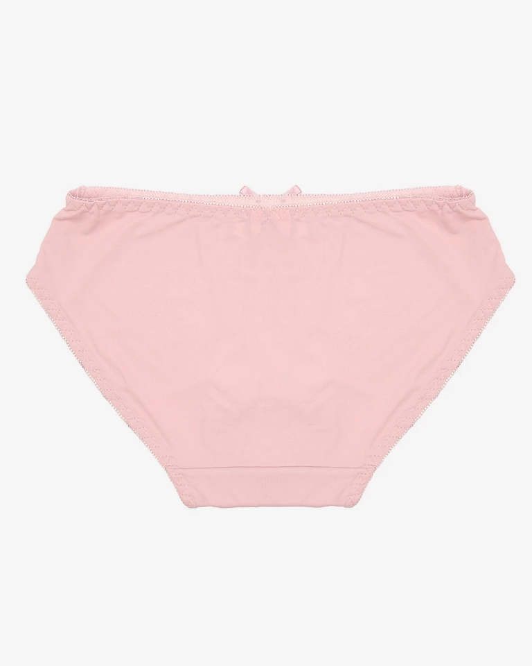 Rosa Damen-Slip mit Spitze - Unterwäsche