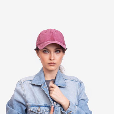 Kastanienbraune Jeansmütze für Damen - Accessoires