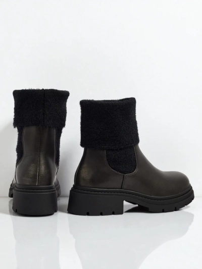 Damen Stiefeletten Kesy aus Öko-Leder mit Fell