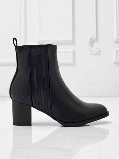 Damen Stiefeletten aus Öko-Leder mit Blockabsatz Nerelle