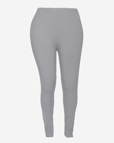 Graue Damen-Leggings aus Bambus PLUS SIZE - Kleidung
