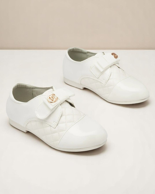 Півчеревики білі стьобані з екошкіри Mawert- Footwear