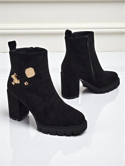Ботильйони жіночі еко замшеві на підборах Bearr
