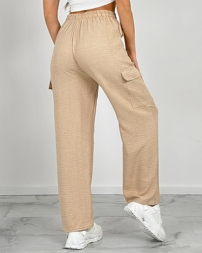 Royalfashion Damen weite Hose mit Taschen