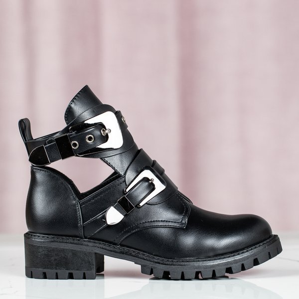 Schwarze flache Absätze Loca - Schuhe 1