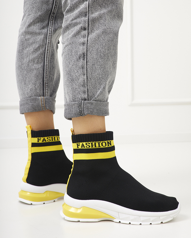 Jammy Schwarze hohe Turnschuhe für Damen - Schuhe