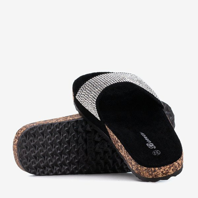 Schwarze Kinder-Flip-Flops mit Zirkonia Procopia - Footwear 1