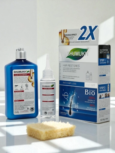 Shumukh Shampoo und Serum 2in1 - Anti-Schuppen
