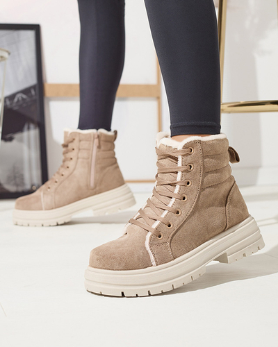 Isolierte Trapper-Stiefel für Damen in brauner Farbe Tivica - Footwear