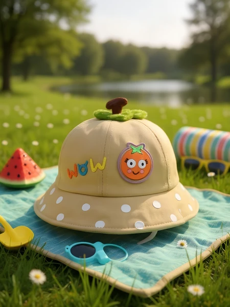 Royalfashion Kinder-Bucket-Hat Happy Patches