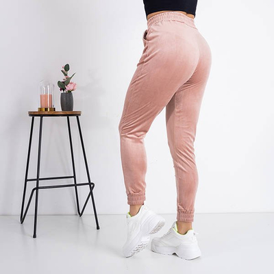 Pink Velour Jogginghose - Hose