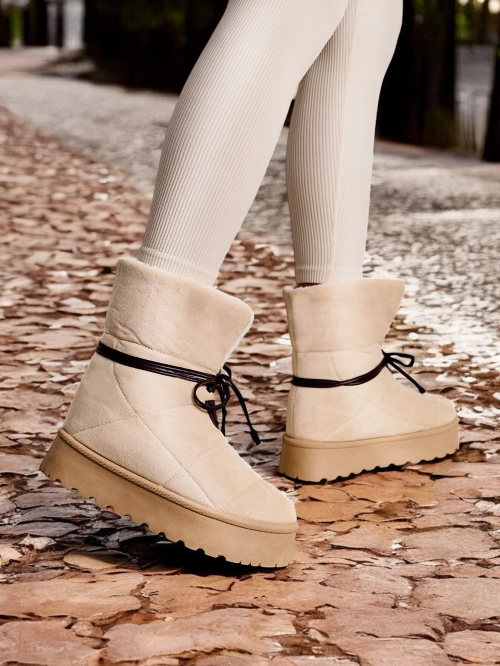 Дамські в'язані сніжні черевики Royalfashion Wdeno