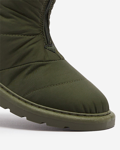 Dunkelgrüne Damenstiefel a'la Schneestiefel Tirigga- Footwear
