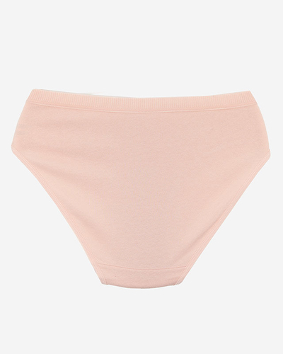 Beiges Damen-Slip aus Baumwolle mit der Aufschrift - Underwear