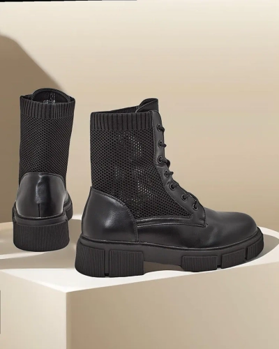 Offene Damen Flachstiefeletten Rowic