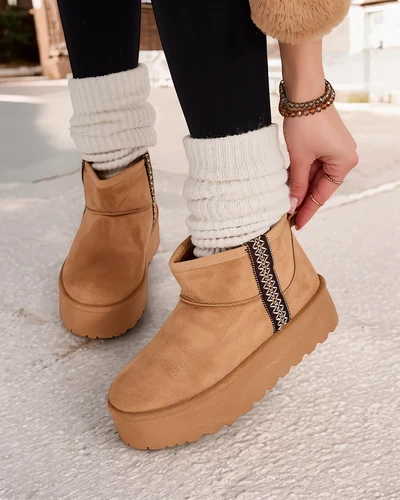 Royalfashion Kurze Damen Schneestiefel Haluzi