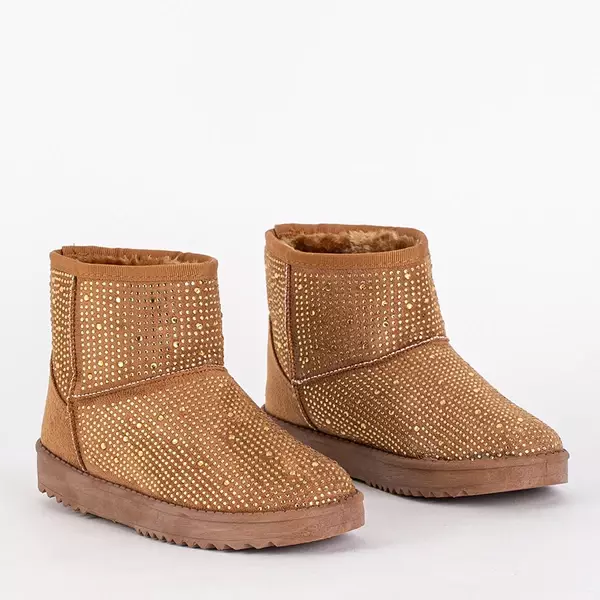 OUTLET Damen Schneestiefel mit Camel Zirkonia Rudis - Schuhe