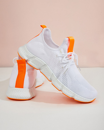 Baym Damen-Sportschuhe in Weiß und Orange - Schuhe