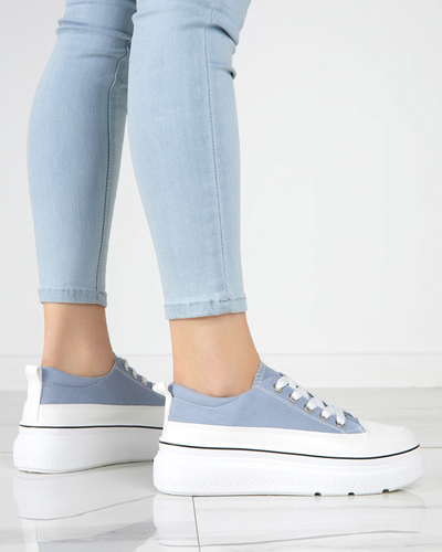 OUTLET Blaue und graue Damen-Sneakers auf der Veritar-Plattform - Schuhe