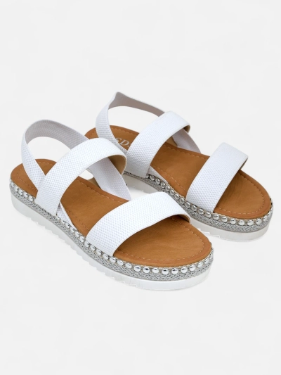 Royalfashion Damen Sandalen mit dekorativer Sohle Zindas