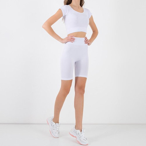 Білий жіночий спортивний комплект