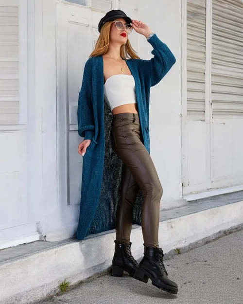 Жіночий в'язаний светр-покривало Royalfashion