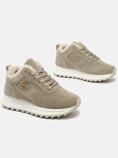 Royalfashion Grau Damen isolierte Sportschuhe Lahho