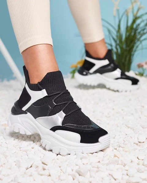 Weiß-schwarze Damen-Sportschuhe Ziragga- Footwear