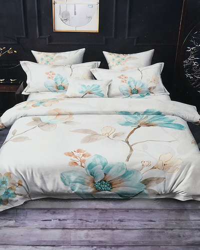 Royalfashion Florale Bettwäsche 200x220 4er Set