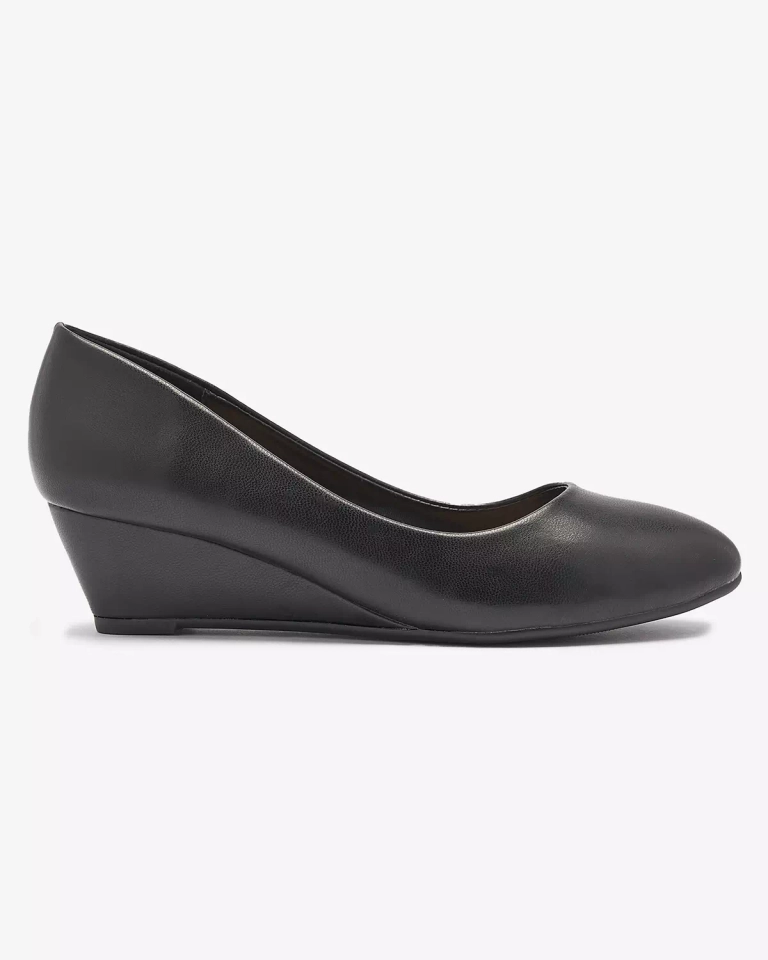 Klassische Damen Pumps aus Öko-Leder in schwarzer Farbe Jiwita - Footwear