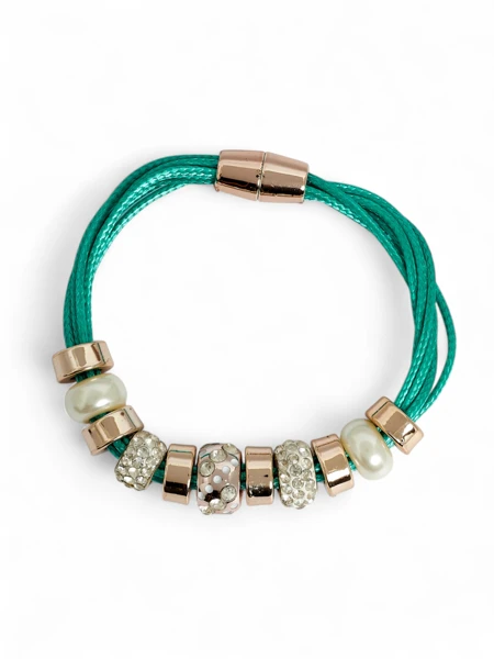 Damenarmband mit Perlen und Zirkonia