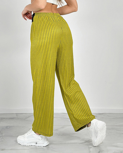 Royalfashion Weite gestreifte Damenhose