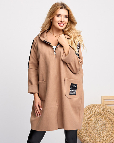 Damenmanteljacke mit Kamelinschriften - Kleidung