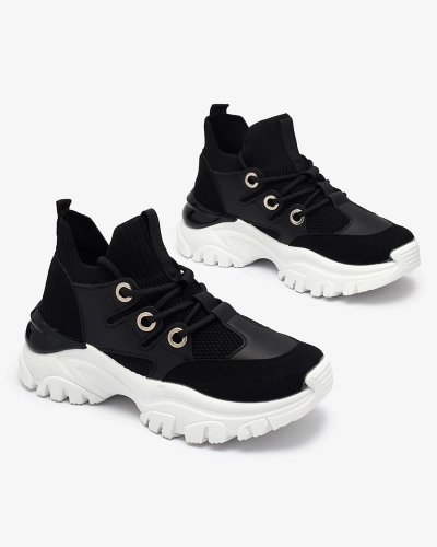 Sportliche Damen-Sneakers in Schwarz Hasola- Footwear