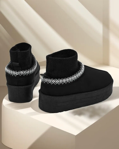 Royalfashion Kurze Damen-Schneestiefel Narorzi