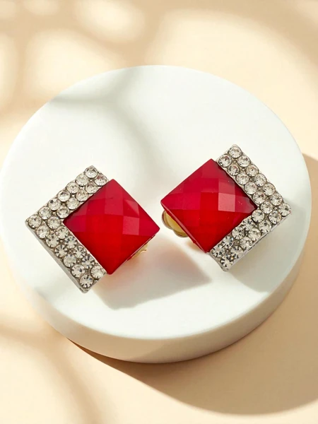 Royalfashion Кліпси для жінок із кристалами та цирконієм