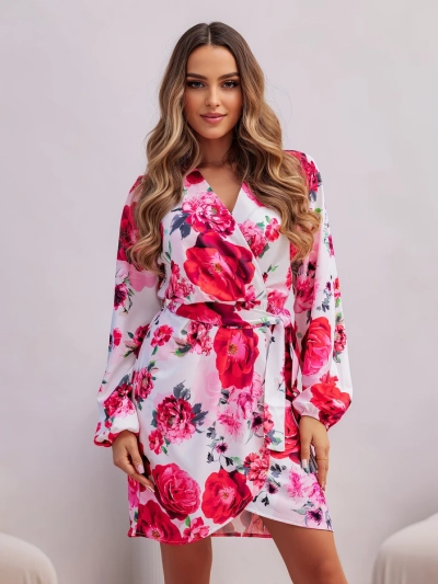 Royalfashion Жіноча плаття до колін з квітковим візерунком