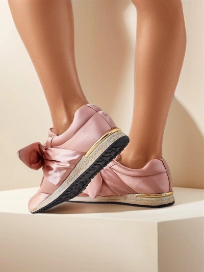 Royalfashion Damen Sneaker mit Schleife Socca