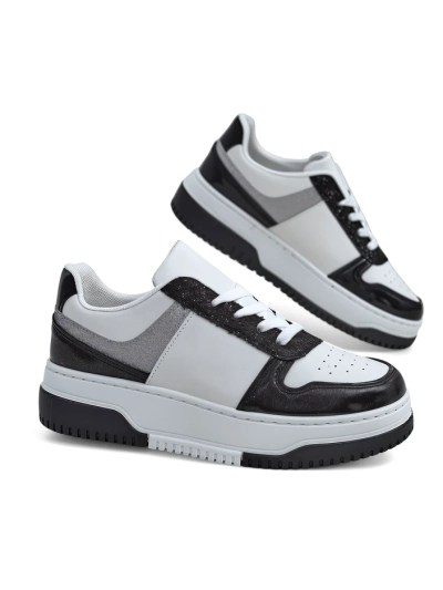 Royalfashion Damen Sneaker mit Glitzer Qisofi