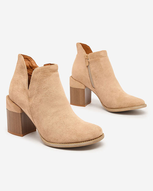 Royalfashion Світло-коричневі жіночі черевики Ricteas на шпильці